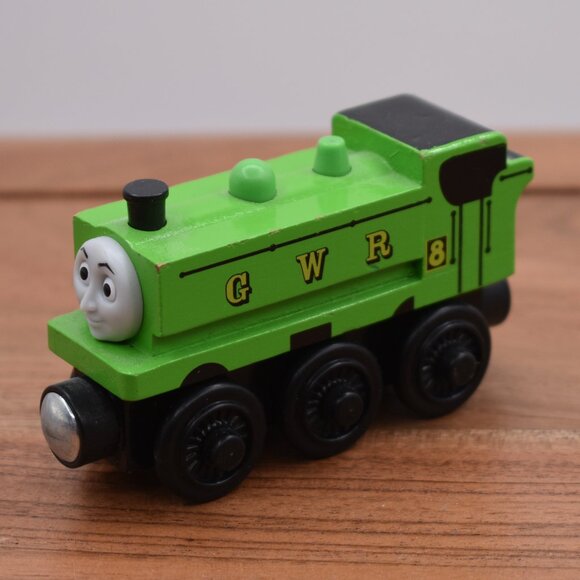 Thomas & Friends Green Duck GWR #8 Tank Wooden Railway Train Engine 2012 - Picture 2 of 7
